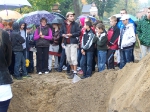 Uczniowie ZPPO w Broku na miejscu wykopalisk archeologicznych. _2