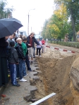 Uczniowie ZPPO w Broku na miejscu wykopalisk archeologicznych. _3